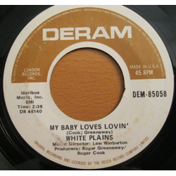 White Plains My Baby Loves Lovin' Vinyl 7" USED