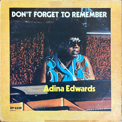 Adina Edwards Don't Forget To Remember Vinyl LP USED