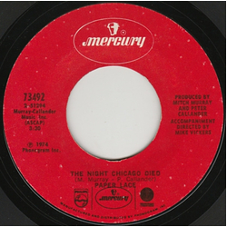 Paper Lace The Night Chicago Died / Can You Get It When You Want It Vinyl 7" USED