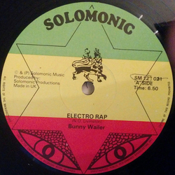 Bunny Wailer Electro Rap Vinyl 12" USED