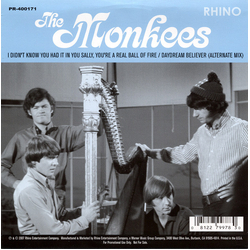 The Monkees I Didn't Know You Had It In You Sally, You're A Real Ball Of Fire Vinyl 7" USED