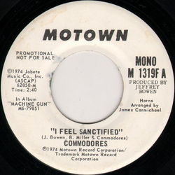Commodores I Feel Sanctified Vinyl 7" USED