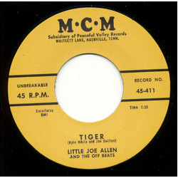 Little Joe Allen And The Off Beats Tiger Vinyl 7" USED