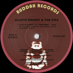 Gladys Knight And The Pips Love Is Always On Your Mind / Bourgie' Bourgie' Vinyl 12" USED