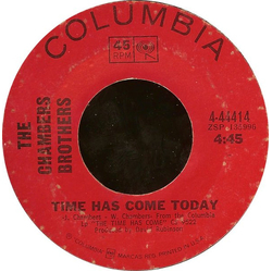 The Chambers Brothers Time Has Come Today Vinyl 7" USED