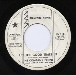 Company Front Let The Good Times In Vinyl 7" USED