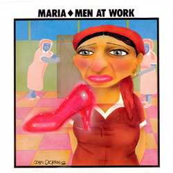 Men At Work Maria Vinyl 7" USED
