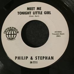 P.F. Sloan / Steve Barri Meet Me Tonight Little Girl / When You're Near You're So Far Away Vinyl 7" USED