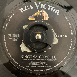 Roberto Jordan / Los Matematicos Ninguna Como Tu / Buscando Un Lugar Vinyl 7" USED
