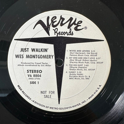 Wes Montgomery Just Walkin' Vinyl LP USED