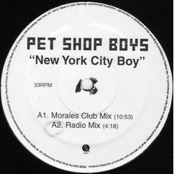 Pet Shop Boys New York City Boy Vinyl 12" USED