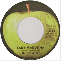 The Beatles Lady Madonna Vinyl 7" USED