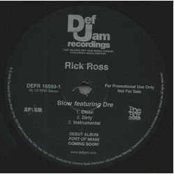Rick Ross Blow Vinyl 12" USED