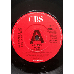 Bruce Springsteen & The E-Street Band War Vinyl 7" USED