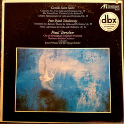 Camille Saint-Saëns / Pyotr Ilyich Tchaikovsky / Paul Tortelier / City Of Birmingham Symphony Orchestra / Northern Sinfonia Works For Cello And Orches