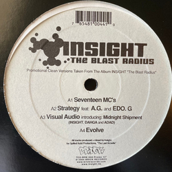 Insight (2) / Main Flow The Blast Radius / Hip Hopulation Vinyl 12" USED
