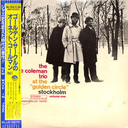The Ornette Coleman Trio At The "Golden Circle" Stockholm - Volume One Vinyl LP USED