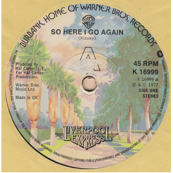 Liverpool Express So Here I Go Again Vinyl 7" USED