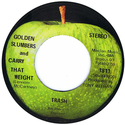 Trash (9) Golden Slumbers And Carry That Weight Vinyl 7" USED