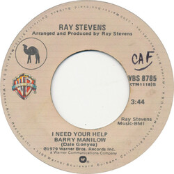 Ray Stevens I Need Your Help Barry Manilow USED VINYL 7INCH 45 RPM SINGLE