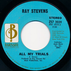 Ray Stevens All My Trials USED VINYL 7INCH 45 RPM SINGLE