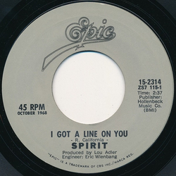 Spirit (8) I Got A Line On You / 1984 Vinyl 7" USED