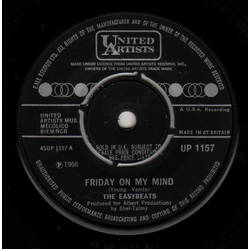 The Easybeats Friday On My Mind Vinyl 7" USED