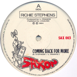 Richie Stephens Coming Back For More Vinyl 12" USED