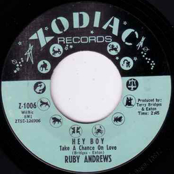 Ruby Andrews Hey Boy (Take A Chance On Love) Vinyl 7" USED
