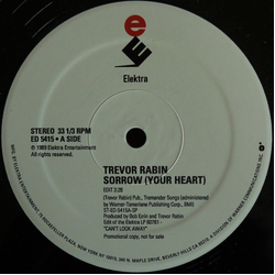 Trevor Rabin Sorrow (Your Heart) Vinyl 12" USED