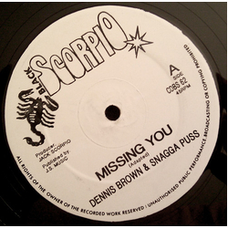 Dennis Brown / Snagga Puss Missing You Vinyl 12" USED