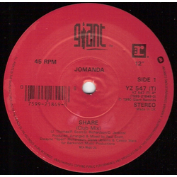 Jomanda Share Vinyl 12" USED