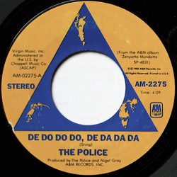 The Police De Do Do Do, De Da Da Da / Friends Vinyl 7" USED