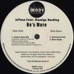 Jovonn / Carolyn Harding He's More Vinyl 12" USED