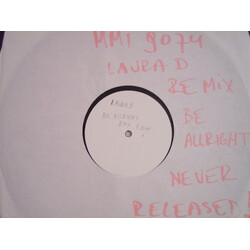 Laura D. Be Alright (Frank De Wulf Remix) USED VINYL 12INCH 45 RPM WHITE LABEL
