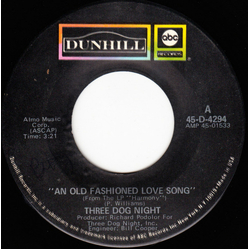 Three Dog Night An Old Fashioned Love Song Vinyl 7" USED