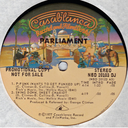 Parliament Promotional 4-track Disco Sampler Vinyl 12" USED