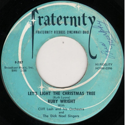 Ruby Wright (2) Let's Light The Christmas Tree / Merry, Merry, Merry, Merry Xmas Vinyl 7" USED