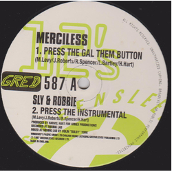 Merciless / Sly & Robbie Press The Gal Them Button Vinyl 12" USED
