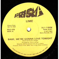 Lime (2) Babe We're Gonna Love Tonight Vinyl 12" USED