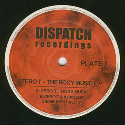 Zero Tolerance The Roxy Music E.P. (Plate 1) Vinyl 12" USED
