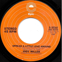 Jody Miller Spread A Little Love Around Vinyl 7" USED