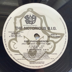 Notorious B.I.G. Rap Phenomenon Vinyl 12" USED