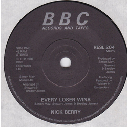 Nick Berry Every Loser Wins Vinyl 7" USED