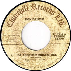 Don Drumm Just Another Rhinestone Vinyl 7" USED