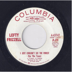 Lefty Frizzell I Just Couldn't See The Forest (For The Trees) / Everything Keeps Coming Back (To You) Vinyl 7" USED