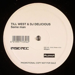 Till West / DJ Delicious Same Man Vinyl 12" USED