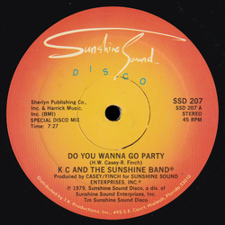 KC & The Sunshine Band Do You Wanna Go Party Vinyl 12" USED