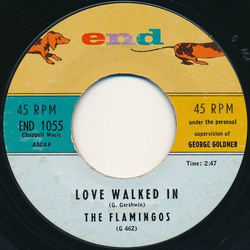 The Flamingos Love Walked In / Yours Vinyl 7" USED