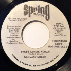 Garland Green Sweet Loving Woman / Sending My Best Wishes USED VINYL 7INCH 45 RPM SINGLE PROMO